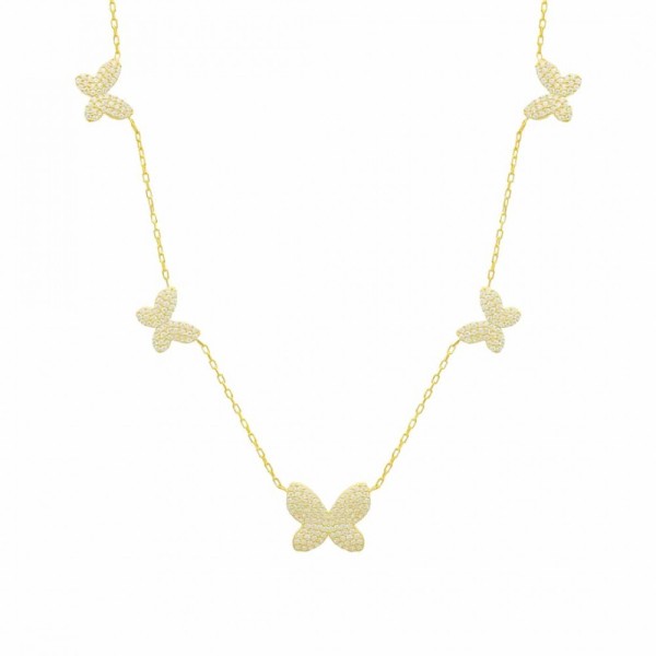 Halle Zirkonia Butterfly Chain