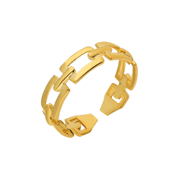 Chain In Ring 925er Silberschmuck Damenring Farbauswahl