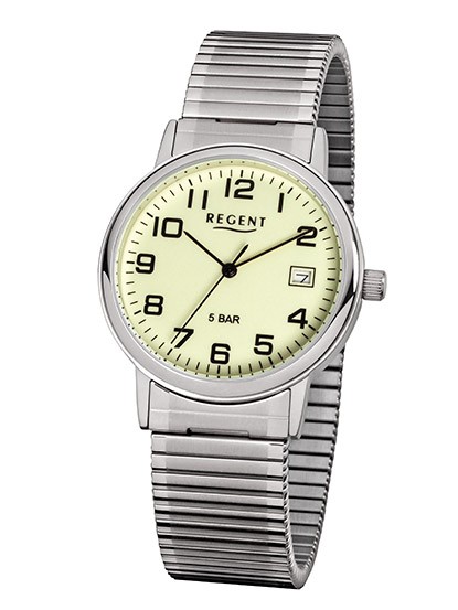 Regent Armbanduhr mit Mineralglas und Zugband- deutsche Uhrenmarke Zeitlos und Modern