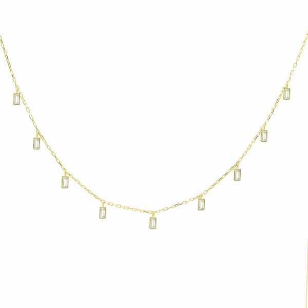 Baguette Charm Chain