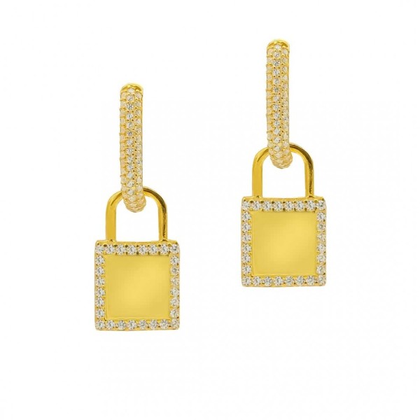 Lock Stones Earring