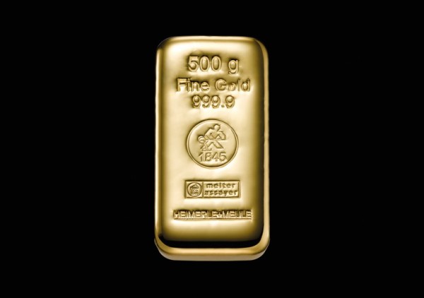 Gold Barren 500 Gramm 999,9