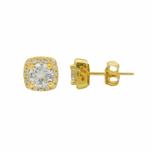 Diamond Stone Earring