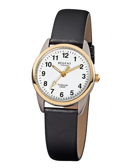 Damenarmbanduhr Lederband Regent - deutsche Uhrenmarke Zeitlos und Modern