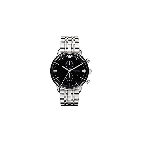 Emporio Armani AR0389 Armbanduhr Silber Herren Wrist Watch Quarz Klassich Uhr
