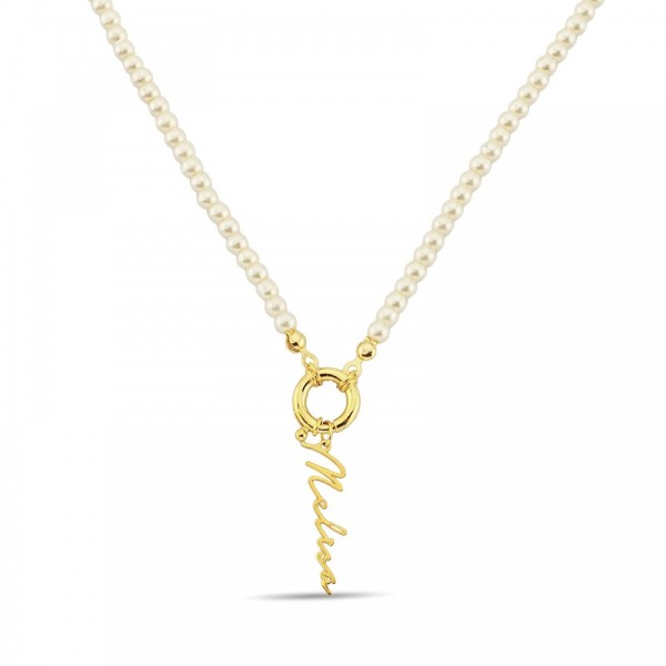 Pearl Chain Signatur Namenskette