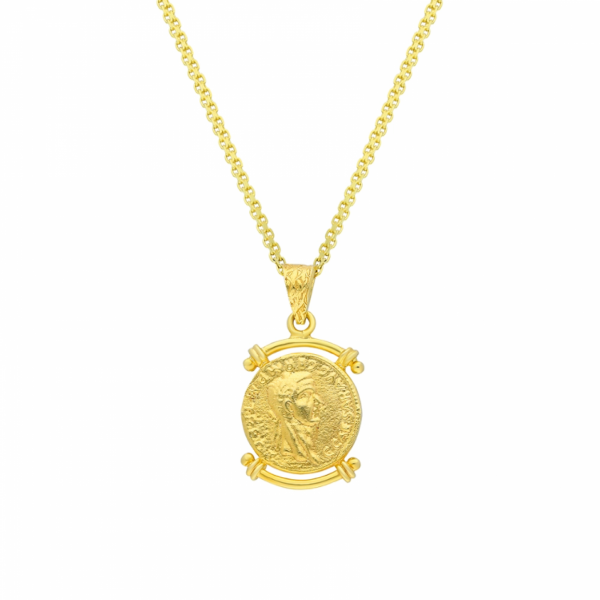 Halskette 925er Silberschmuck 18 Karat vergoldet Georgia Anhänger in Gold,Silber