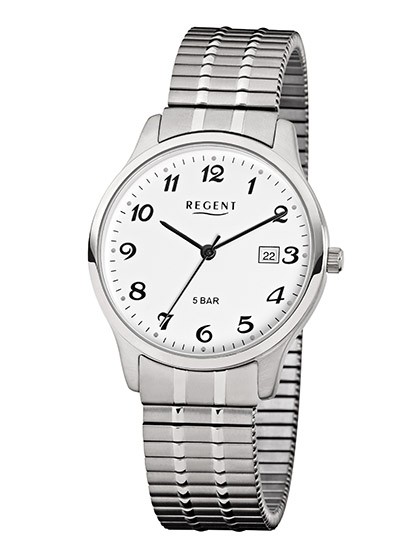 Regent Armbanduhr Quarzuhrwerk Analoganzeige Mineralglas - deutsche Uhrenmarke Zeitlos und Modern