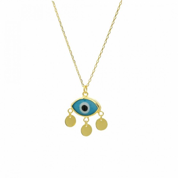 Firuze Dark Blue Eyes Necklace