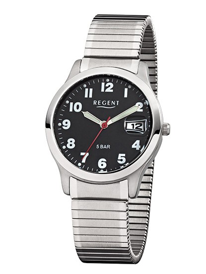 Regent Armbanduhr mit Mineralglas und Zugband- deutsche Uhrenmarke Zeitlos und Modern