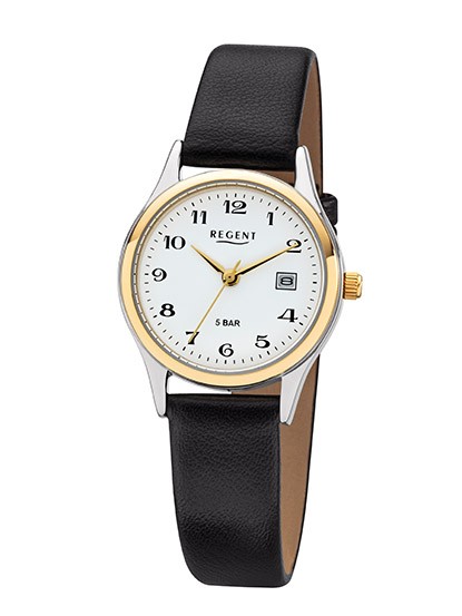 Damenarmbanduhr Lederband Regent - deutsche Uhrenmarke Zeitlos und Modern