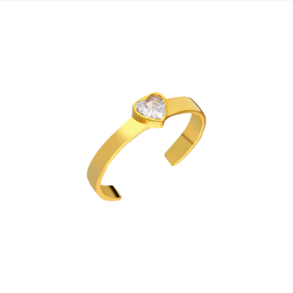 ZIRKONIA HERZ RING