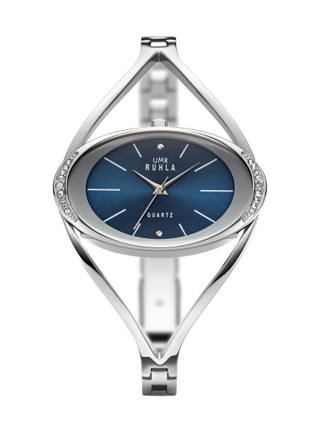UMR Ruhla Moderne Damenuhr Uhrwerk Miyota quarzgesteuert mit Mineralglas RUHLA-Style 91315