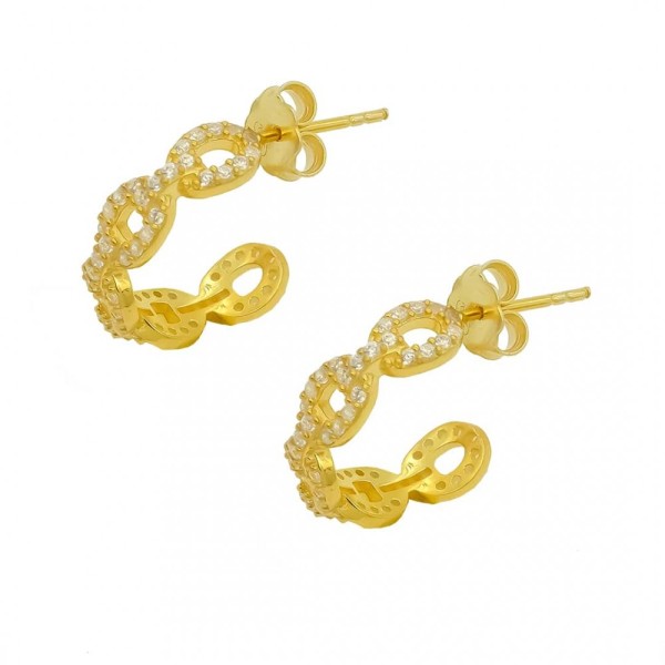 Zell Chain Design Zirkonia Earring