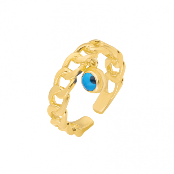 Nazar Ring Cuban Link