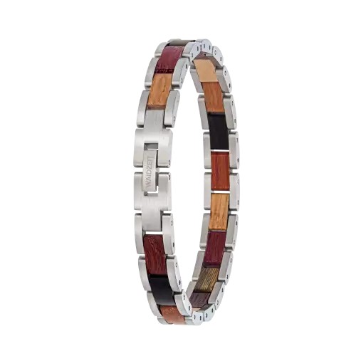 Element Armband Waidzeit Bunt silberfarben