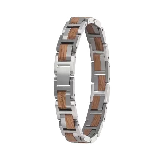 Element Armband Waidzeit Barrique silberfarben