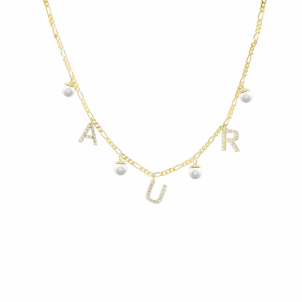Pearl Chocker Zirkonia Halskette 925er Silberschmuck Individuell gestalten mit Farbauswahl
