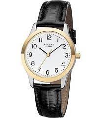 Regent Leder Armbanduhr Edelstahl 3 Atm - deutsche Uhrenmarke Zeitlos und Modern