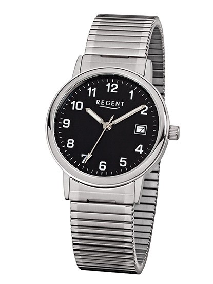 Regent Armbanduhr mit Mineralgas und Zugband - deutsche Uhrenmarke Zeitlos und Modern