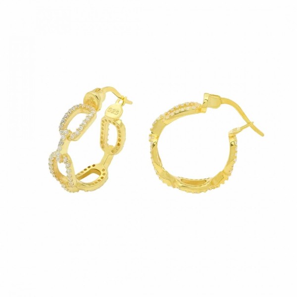 Madrid Chain Design Zirkonia Earring